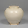 White Glazed Ovoid Jar,