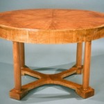 A handsome and austere Biedermeier center hall table