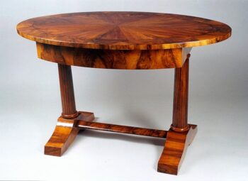 A Biedermeier library/center hall table