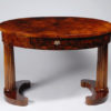 An elegant Biedermeier center hall table