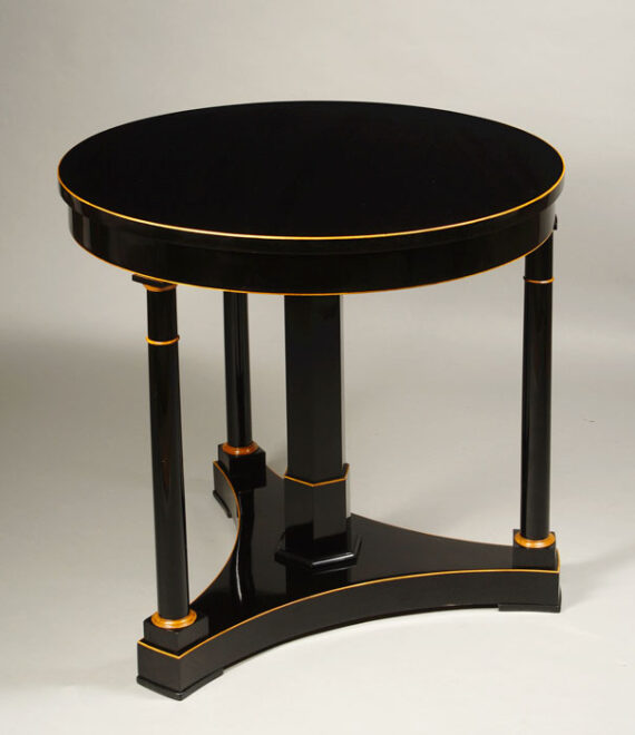 A Biedermeier center hall table