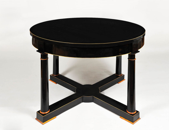 A Biedermeier center hall table