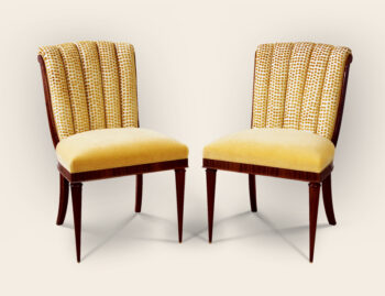 Scallop back side chairs by ILIAD Design