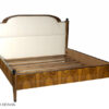 A Danhauser inspired king size bed with Art Deco stylized detailing
