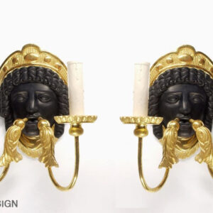 A pair of Empire-style sconces