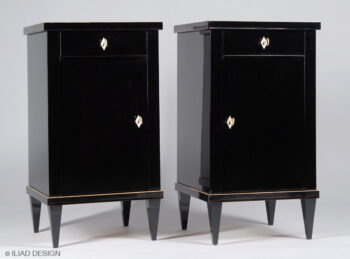 A pair of Biedermeier style night stands