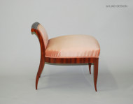 An Art Deco style ladies vanity chair in mahogany 3