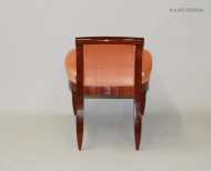 An Art Deco style ladies vanity chair in mahogany 4