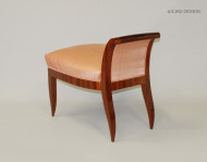 An Art Deco style ladies vanity chair in mahogany 5