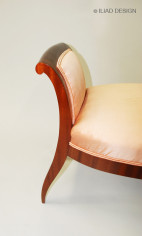 An Art Deco style ladies vanity chair in mahogany 6