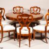 A Biedermeier inspired extendable dining table in the manner of Josef Danhauser