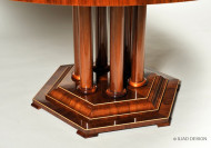 A walnut Neoclassical-style pedestal table 3