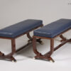 Pair of Art Deco inspired benches by ILIAD Design