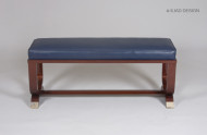 A contemporary pair of Art Deco style benches  4