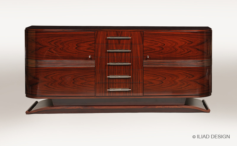 An Art Deco style sideboard
