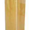 A bookmatched satinwood pedestal with faux ivory lines by ILIAD Design