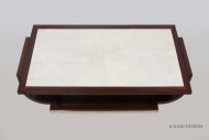 A Modernist style parchment top coffee table 3