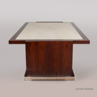 A Modernist style parchment top coffee table 4
