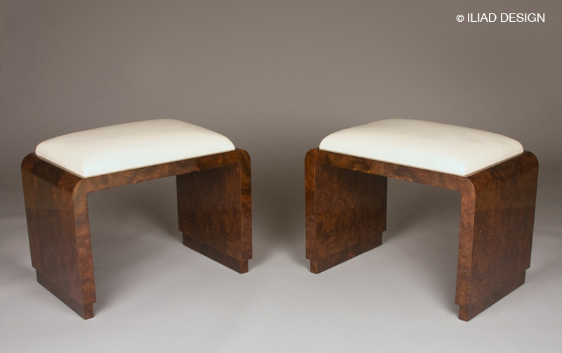 A pair of Modernist style benches