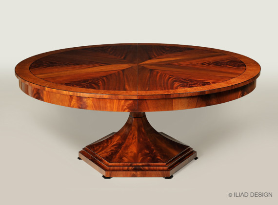 A large extendable Biedermeier style dining table