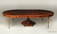 A large extendable Biedermeier style dining table 3