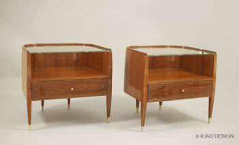 A pair of contemporary bedside tables