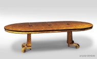 Biedermeier style round dining table 4