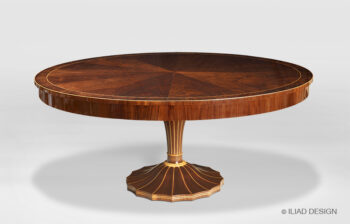 A Biedermeier style extendable dining table