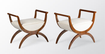 A pair of Biedermeier style benches by ILIAD Design