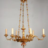 A Biedermeier six arm chandelier