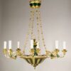 An elegant Biedermeier 8 arm chandelier