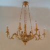 A Biedermeier eight arm chandelier