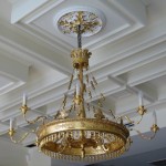 An elegant Biedermeier eight arm chandelier
