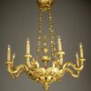 A Biedermeier crown-type eight-arm chandelier