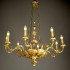 A Biedermeier crown-type eight-arm chandelier