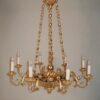 An elegant Biedermeier eight arm chandelier