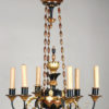 An Empire six-arm chandelier