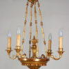 A Biedermeier four-arm chandelier