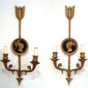 A pair of Neo-Classical style wall sconces