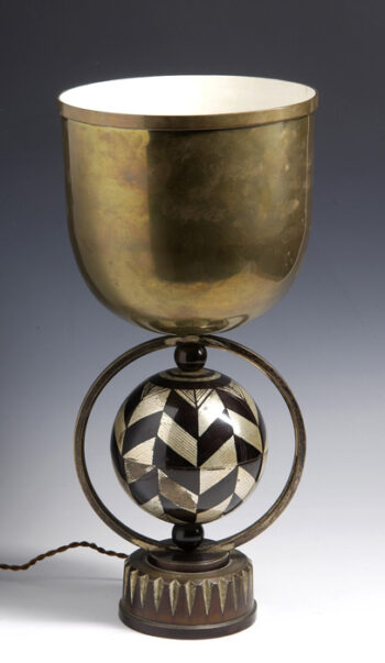 An early and unusual Art Deco table lamp