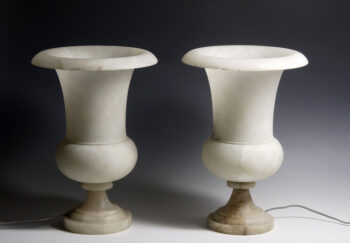 A pair of Neoclassical style table sconces