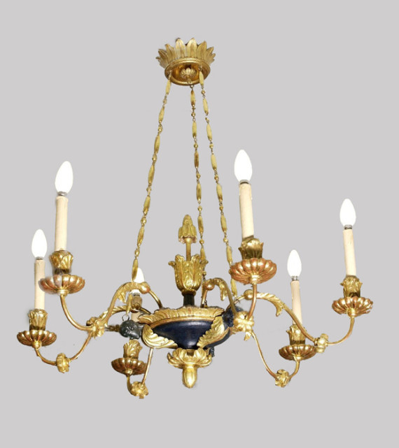 An Empire chandelier