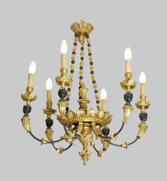 An Empire chandelier