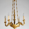 A small Biedermeier four-arm chandelier