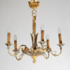 A small Empire five-arm chandelier