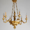 A Biedermeier six-arm chandelier