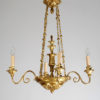 An unusual Biedermeier four-arm chandelier