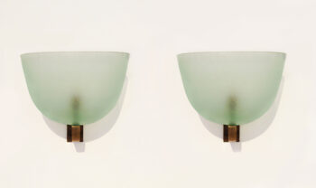 A pair of Art Deco Murano wall sconces