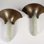A pair of Art Deco sconces by Jean Perzel