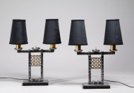 A pair of Art Deco table sconces by 2